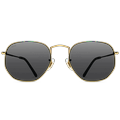 WearMe Pro - Geometric Round Gold Frame Retro Sunglasses