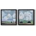 Red Barrel Studio® A Quiet Village I A Quiet Village I - 2 Piece Picture Frame Painting Set Canvas, in Blue/Green | Wayfair