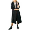 ZANZEA Womens Double-Breasted Trench Coat Casual Long Windbreakers Outwear