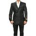 Mens Fancy Paisley Floral Black Mens Double Breasted Suits Jacket Blazer Sport Coat Jacket