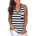 Women Sleeveless Tank Top T-Shirt V Neck Tunic Blouse Tops Casual Loose Criss Cross Summer Beach Tank Top T Shirt Ladies Sexy Comfy Tee