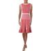 Lauren Ralph Lauren Womens Striped Sleeveless Flounce Dress