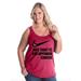 Womens and Womens Plus Size Appendix Cancer Curvy Tank Tops, up to size 26/28