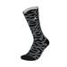 Nike Men's Jordan Jumpman Black/Gray Crew Socks M 6-8 SX5857-010