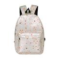 Winnereco Women Backpack Canvas Preppy Large School Travel Printing Bags for Students