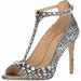 Jewel Badgley Mischka Women's Conroy Dress Sandal, Smoke Glitter, 8 M US