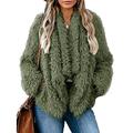 ZANZEA Women Winter Plush Coat Ladies Thicken Fluffy Jacket Outwear