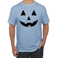 Laughing Jack O Lantern Halloween Men's Graphic T-Shirt, Light Blue, 2XL