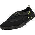 Norty Mens Water Shoes Aqua Socks Surf Yoga Exercise Pool Beach Swim Slip On 40982-11D(M)US Black/Lime 3