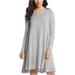 Karen Kane Womens Faux Leather Trim Sweater Dress