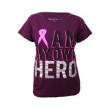 Ideology Women's Plus Size Pink Ribbon Graphic T-Shirt