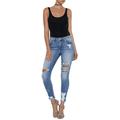 KAN CAN Jeans Sharon-Calyer Mid-Rise Distressed Ripped Skinny Jeans KC5056M Size 13