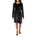 MICHAEL Michael Kors Womens Petites Velvet Mini Cocktail Dress