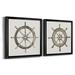 Breakwater Bay At The Helm I At The Helm I - 2 Piece Picture Frame Set Canvas, Solid Wood in Brown | 34.5 H x 69 W x 1.5 D in | Wayfair