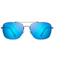 Maui Jim Lava Tubes Blue Hawaii Rectangular Unisex Sunglasses B786-02S