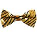 Jacob Alexander Men's Tiger Animal Print Pre-Tied Clip-On Bow Tie