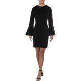 Lauren Ralph Lauren Womens Gomy Polka Dot Bell Sleeves Wear to Work Dress