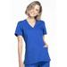 Cherokee Workwear Scrubs Top for Women Mock Wrap Plus Size WW650, 3XL, Galaxy Blue