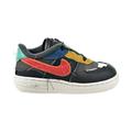 Nike Air Force 1 Black History Month Baby Toddler Shoes Dark Smoke Grey-Track Red cv2416-001