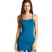 Women's Adjustable Saghetti Strap Fitted Stretchy Long Tank Top Cami-Plus Size Available (FAST & FREE SHIPPING)