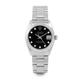 Pre Owned Rolex Datejust 6827 w/ Black Diamond Dial 31mm Women's Watch (Certified & Warranty Included)