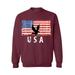 Awkward Styles Eagle USA Crewneck Red White and Blue Eagle Men Women Sweatshirt USA Gifts USA Military Sweater for Men 4th of July Party USA Military Sweater for Women Love USA