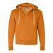 Independent Trading Co. Unisex Lightweight Full-Zip Hooded Sweatshirt AFX90UNZ Tangerine XS