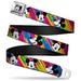 Buckle-Down unisex adult Buckle-down Seatbelt Mickey Mouse Dy096 Belt, Multicolor, 1.5 Wide - 24-38 Inches in Length US