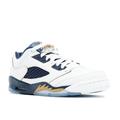 Air Jordan 5 V Retro Low (GS) "Dunk From Above" White - Gold - Navy