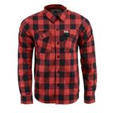 NexGen MNG11631 Men's Black and Red Long Sleeve Cotton Flannel Shirt