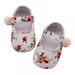 Saient Baby Prewalker Classic Princess Flower Shoes Floral Newborn Soft Soled Anti-slip Shoes Footwear