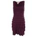 Studio M Women's Tiered Scoop Neck Knit Stretch Dress