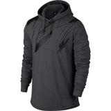 Air Jordan Retro 8 Men's Hooded T-Shirt Charcoal Heather/Black 833963-071