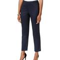 Tommy Hilfiger NEW Blue Womens 2 Denim Ankle Cropped Flat Front Pants