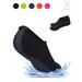 Gustavedesign 2Pair Men Women Water Sports Shoes Barefoot Quick-Dry Aqua Yoga Exercise Socks Slip-on Surf Beach Socks "Black, 3XL"