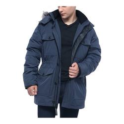 Rokka&Rolla Men's Winter Coat with Faux Fur Hood Parka Jacket