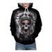 Men Horrible 3D Halloween 3D Digital Print Hoodie