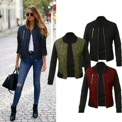 Chic Babe Bomber Jacket In Quilted Satin
