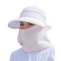 Women's Foldable Sun Hat UV Protection Wide Brim Sun Hat Face Neck Protection Summer Hat Dual Use;Women's Foldable Sun Hat UV Protection Wide Brim Hat Face Neck Protection