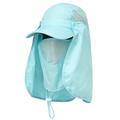 Outdoor Sport Hiking Visor Hat UV Protection Face Neck Cover Fishing Sun Protection Cap