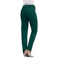 Plus Size Women's Invisible Stretch® Contour Straight-Leg Jean by Denim 24/7 in Emerald Green (Size 16 W)