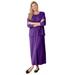 Plus Size Women's Lettuce Trim Knit Jacket Dress by Woman Within in Radiant Purple (Size 42/44)