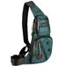Nicgid Sling Bag Chest Shoulder Backpack Fanny Pack Crossbody Bags for Men(Dark green)