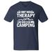 Shop4Ever Men's I Don't Need Therapy I Just Need to go Camping V-Neck T-Shirt Shirts