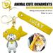 VONTER Lucky Cat Keychain Key Ring Hand Wrist Strap Lucky Cat Fortune Cat Bell Keyring Cartoon Cat Women Bag Hanging Pendant Cat Kitty Key Chains FengShui Cat Pendant with Bell