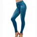 Hot Leggings Jeans Women Denim Pants with Pocket Slim Jeggings Fitness Plus Size Leggings S-XXXL Black/Blue