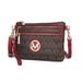 MKF Collection by Mia K MKF-MM5739RD Geneve M Signature Crossbody Bag, Red