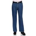 AKA Mens Denim Jeans - Long Jean Pants for Men with Straight Leg and Relaxed Fit Medium Blue 46 Medium