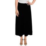 Lauren Ralph Lauren Womens Rizaty Velvet Midi A-Line Skirt