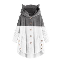 Lanhui Women's Plus Size Tops Loose Coat Winter Jacket